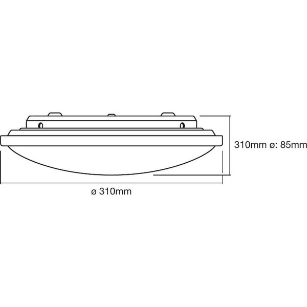 Lampa sufitowa Ledvance Ledvance Led Wall And Ceiling Light For Indoor Use, Dimmable With Remote Control