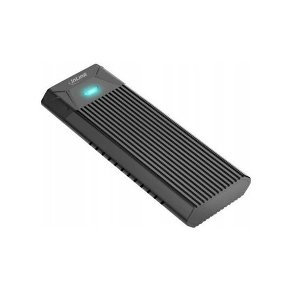 Kieszeń InLine InLine®  USB3.2 Gen.2 USB Type-C to M.2 SSD (PCIe NVMe & SATA) Enclosure TOOL FREE