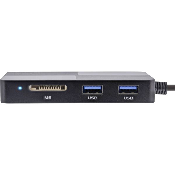 Czytnik InLine InLine® USB 3.2 Multi Cardreader Hub, SD/TF/MS/XD/CF, 3-port USB-A, Dual