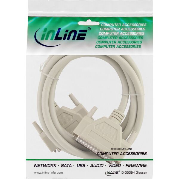 InLine InLine® Serial Extension Cable 37 Pin DB37 male to male direct 1m