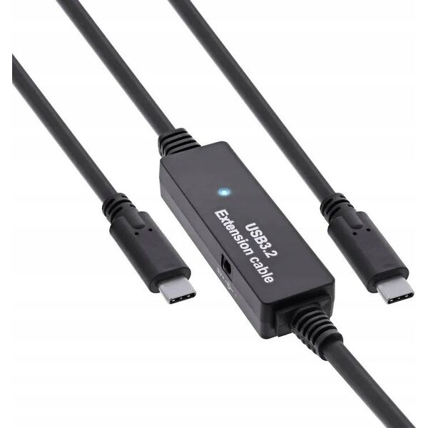 InLine InLine® USB 3.2 Gen.1 active cable, USB-C male to USB-C male, 10m