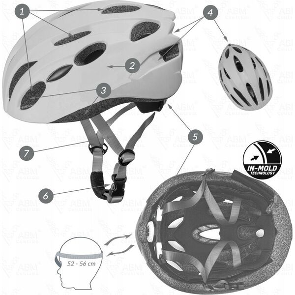 Seven KASK ROWEROWY IN-MOLD STITCH