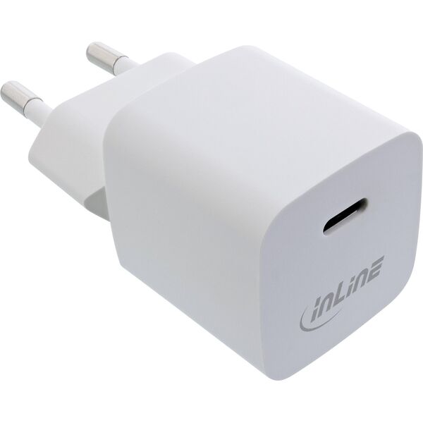 InLine InLine® USB Charger Single USB-C, Power Delivery, PPS, 33W, white