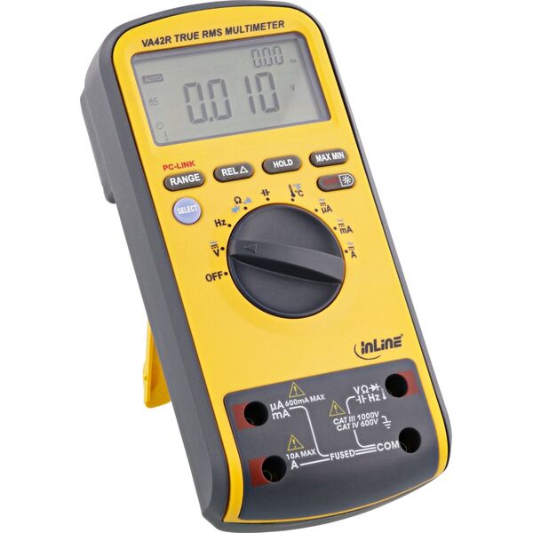 InLine InLine® Multimeter Dual-Display, with PC connection via USB, CAT III / CAT IV