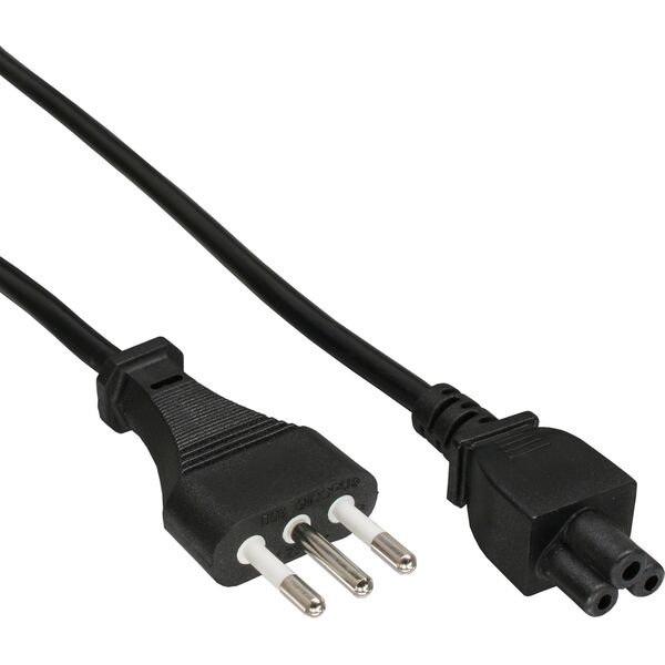 Kabel zasilający InLine InLine® Notebook power cable, Italy plug to NB plug, 2.0m