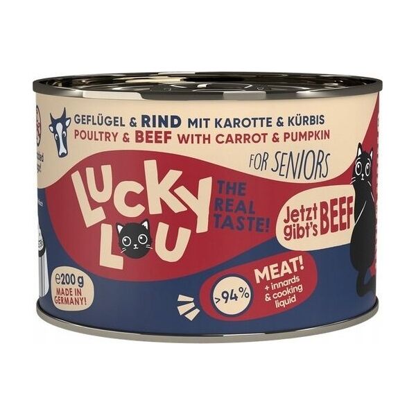 Lucky Lou Lucky Lou Lifestage Senior Drób i wołowina puszka 200g