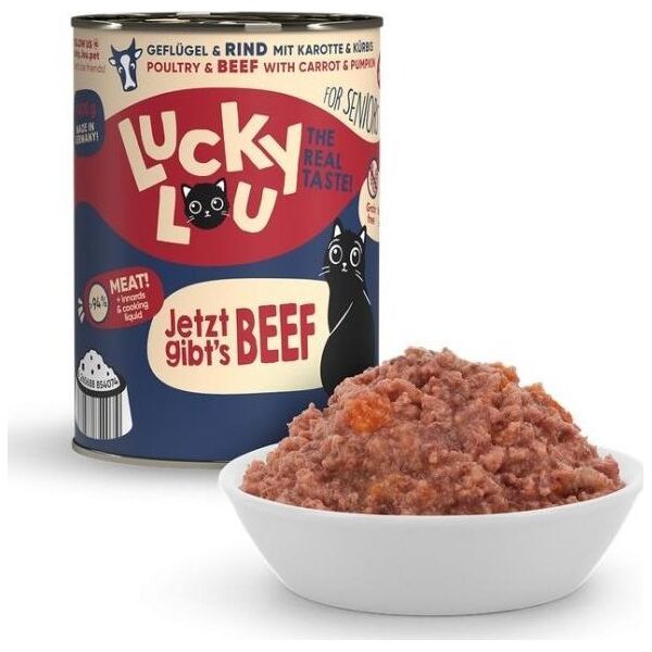 Lucky Lou Lucky Lou Lifestage Senior Drób i wołowina puszka 400g