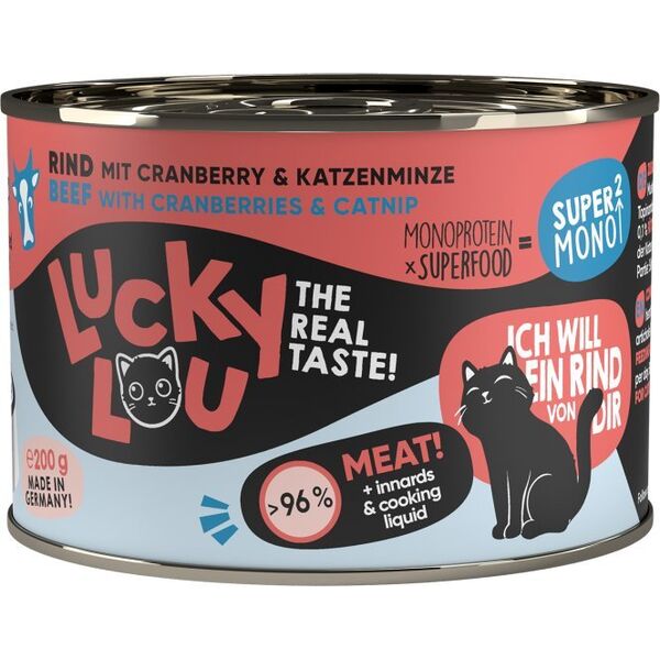 Lucky Lou Lucky Lou SuperMono Wołowina puszka 200g