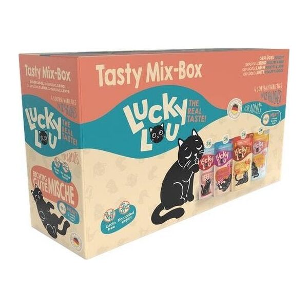 Lucky Lou Lucky Lou Karma Dla Kota Tasty Mix-Box Saszetki 12x125g