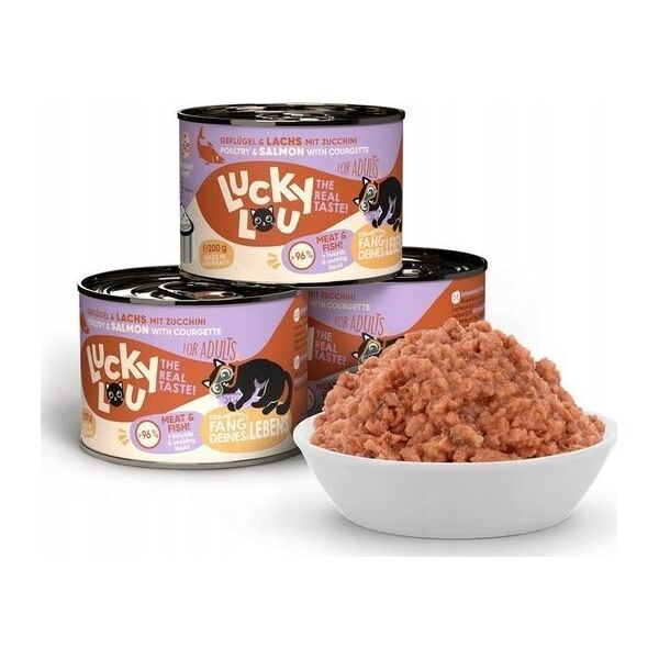 Lucky Lou Lucky Lou Lifestage Adult Drób i łosoś puszka 200g