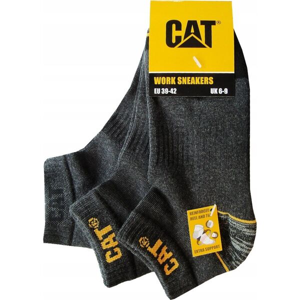 CAT Male socks CAT ZCM0571 gray 43/46 3pr