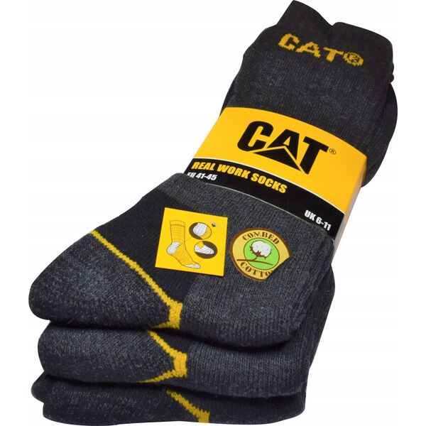 CAT Male socks CAT DYP597 gray 41/45 3pr