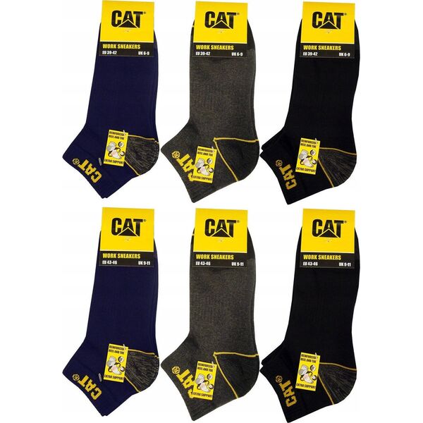 CAT Male socks CAT ZCM0570 gray 39/42 3pr