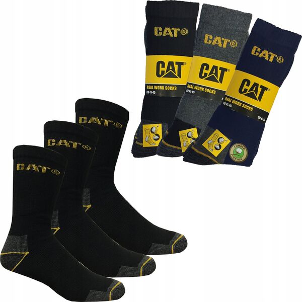 CAT Male socks CAT DYP393 black 41/45 3pr