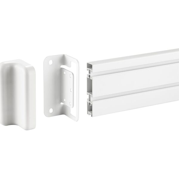 InLine InLine® Slatwall mounting bracket for wall bracket Panel, white, 2pcs. pair