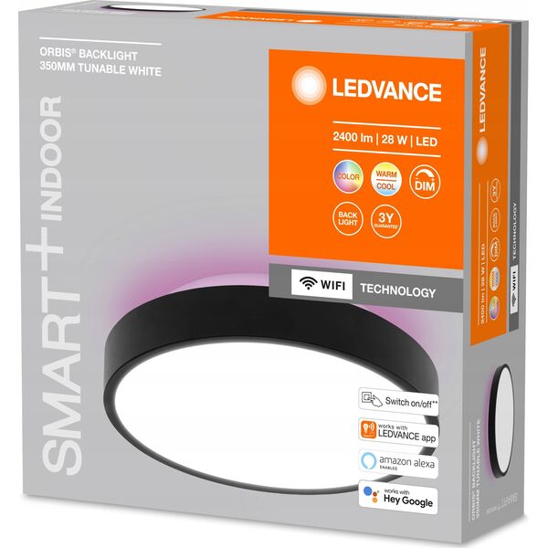 Ledvance SMART WIFI ORBIS RD BL 350 RGBTW BK
