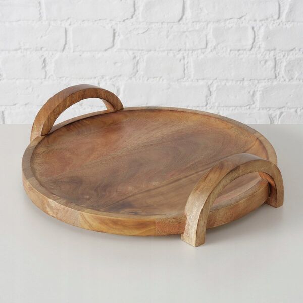 Boltze JULINA Δίσκος ξύλου μάνγκο, Ø 35 cm 14200587 4066076477951