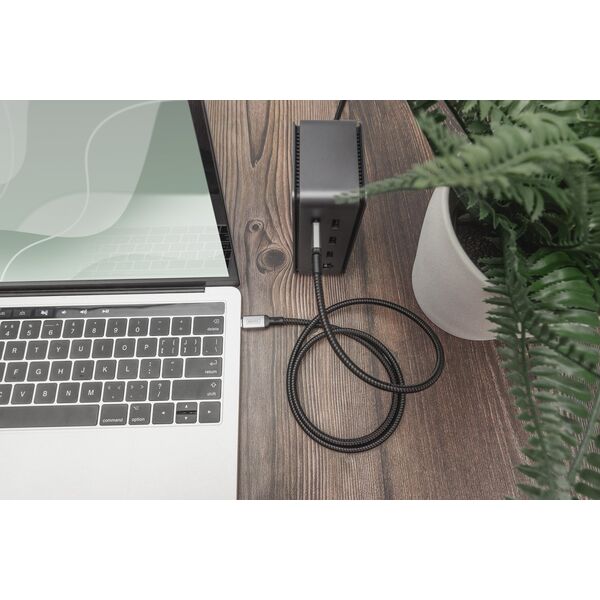Kabel USB Digitus USB-C - USB-C 3 m Czarny (DB-300443-030-S)