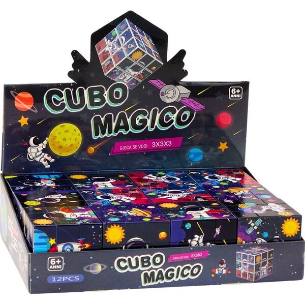 LeanToys Magiczna Kostka Układanka Edukacyjna Kosmos Puzzle Gra Logiczna