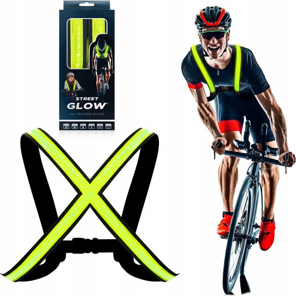 EasyPix Szelki Kamizelka Oświetlenie LED StreetGlow L/XL