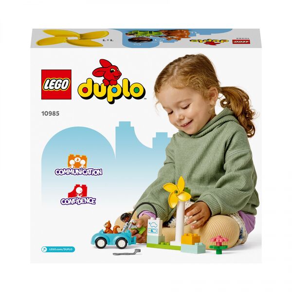 LEGO Duplo Turbina wiatrowa i samochód elektryczny (10985)
