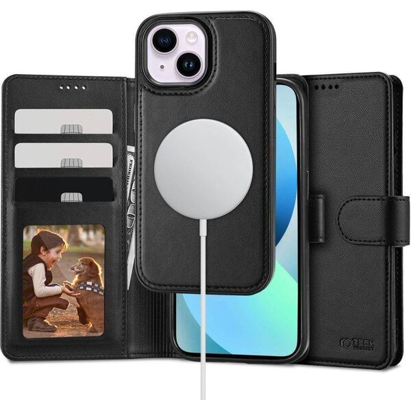 Tech-Protect Etui IPHONE 13 Tech-Protect Wallet MagSafe czarne