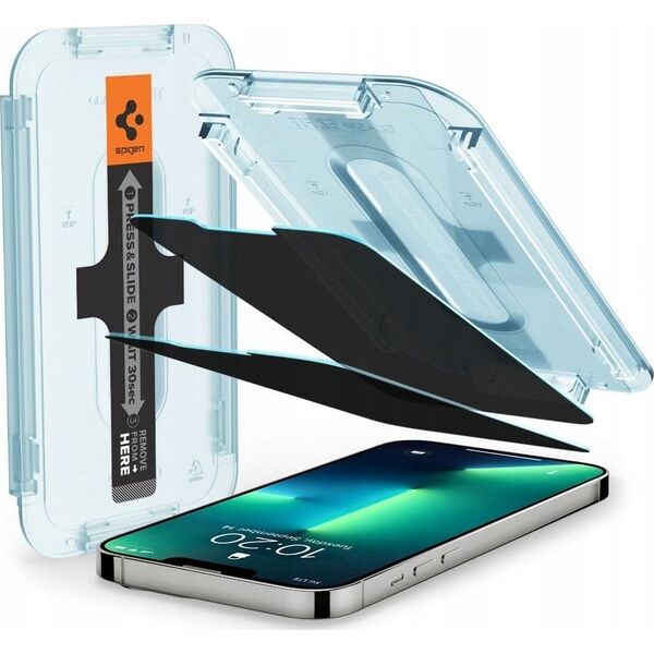 Spigen Spigen Glass tR EZ Fit HD Privacy 1 Pack - iPhone 15