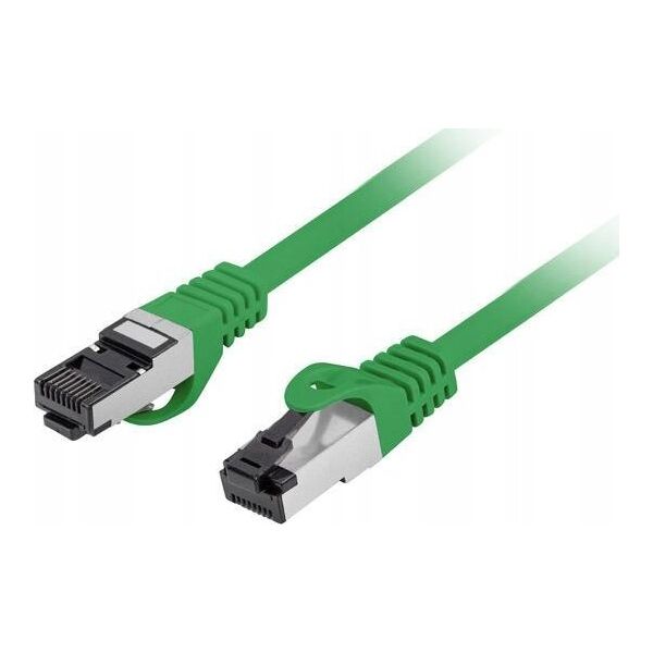 Lanberg Patchcord Lanberg S/FTP kat.8.1 0,5m LSZH CU fluke passed zielony