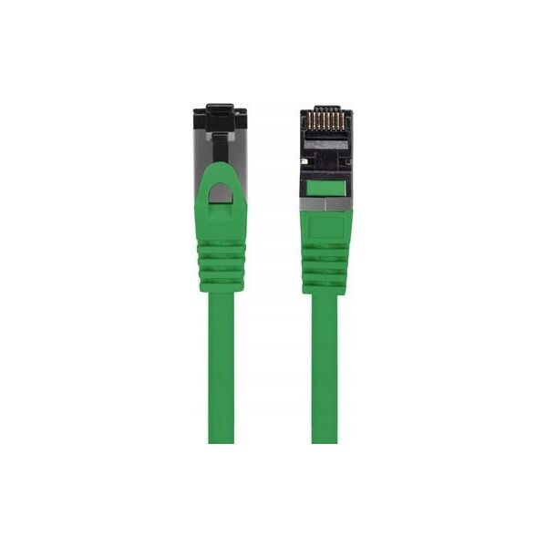 Lanberg Patchcord Lanberg S/FTP kat.8.1 2m LSZH CU fluke passed zielony