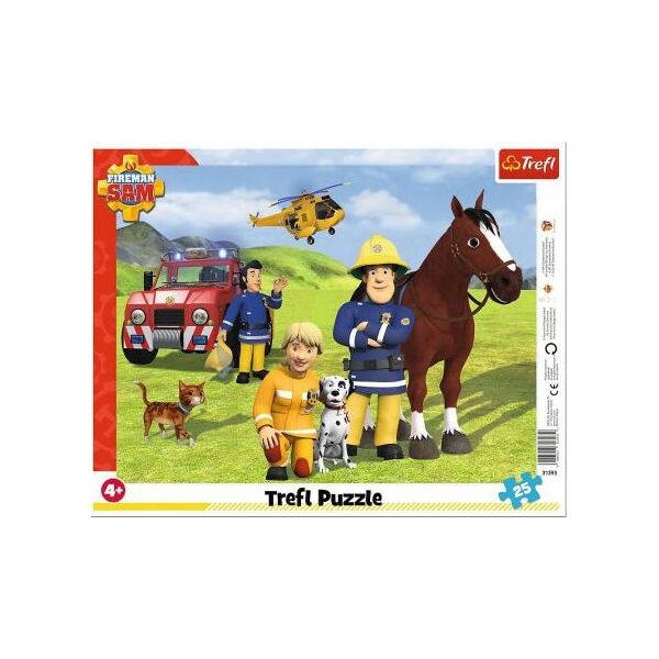 Trefl Puzzle ramkowe Zawsze na straży. Strażak Sam 25 el.