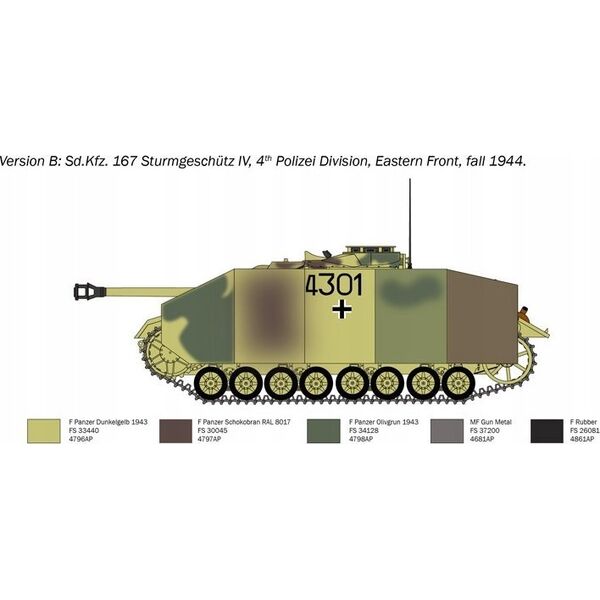 Italeri Model do sklejania Sd.Kfz.167 Sturm geschutz IV 1/35
