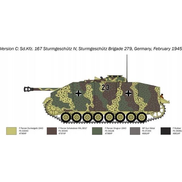 Italeri Model do sklejania Sd.Kfz.167 Sturm geschutz IV 1/35