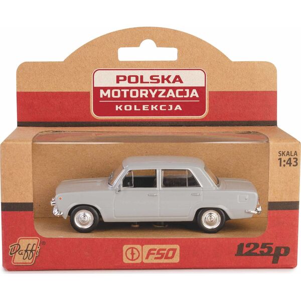 Figurka Papo Kolekcja PRL Fiat 125p popielaty