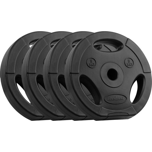 Rebel Zestaw obciążeń bitumicznych 4x5kg, otwór 31mm, talerz z uchwytami, REBEL ACTIVE