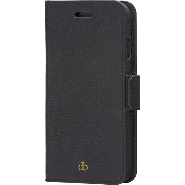 dbramante New York - iPhone SE/8/7 - Night Black - full grain pebbled leather cover
