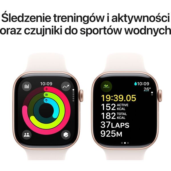 Smartwatch Apple Watch 10 GPS 46mm Rose Gold Alu M/L Różowy