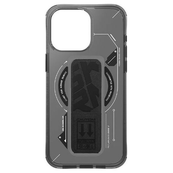 Skinarma etui Helio iPhone 16 Pro 6.3"    Magnetic Charging + Grip Stand czarny/black