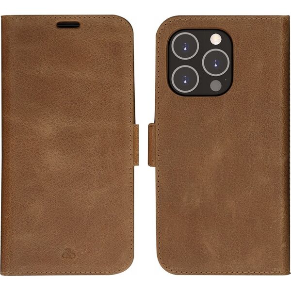 Etui dbramante 1928 Lynge 2w1 Wallet do   iPhone 14 Pro brązowy/brown