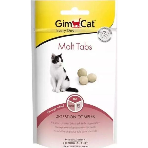Gimcat Gimcat Malt Tabs Przysmak dla Kota Odkłaczający 40g