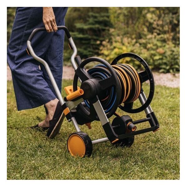 Fiskars Watering set: hose and trolley XL, all-in