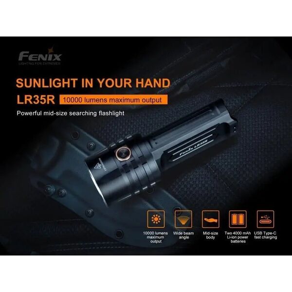 Latarka Fenix Fenix Torch LR35 14 cm, 10000 lm