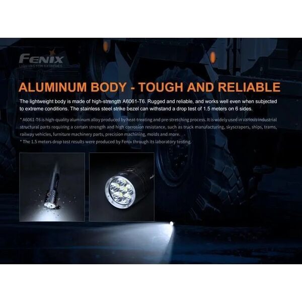 Latarka Fenix Fenix Torch LR35 14 cm, 10000 lm