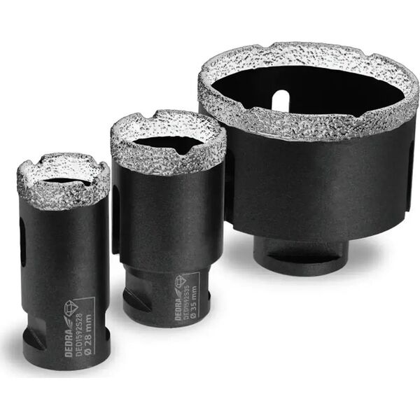 Dedra Zestaw koronek diamentowych VB 3szt. 28,35,68mm