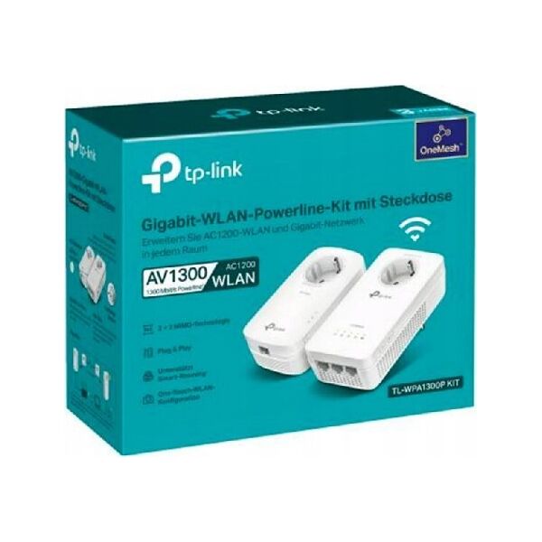 Adapter powerline TP-Link TP-Link TL-WPA1300P KIT(DE) KIT AV1300 Powerline 2er WLAN AC
