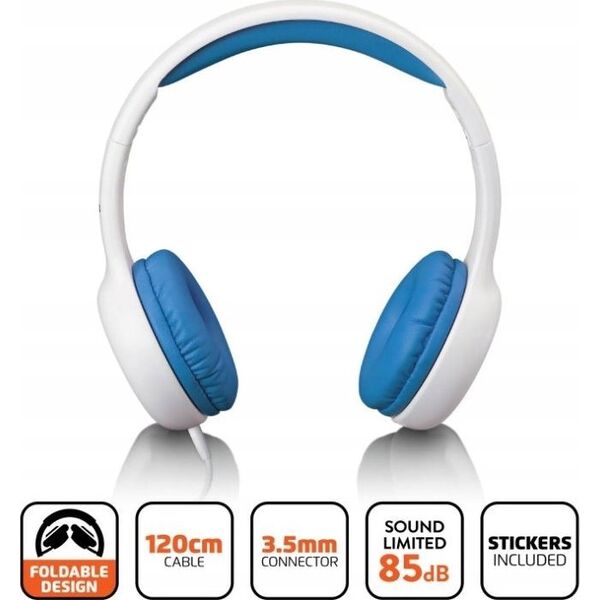 Słuchawki Lenco LENCO HP-010BU Kopfhörer für Kinder, blau