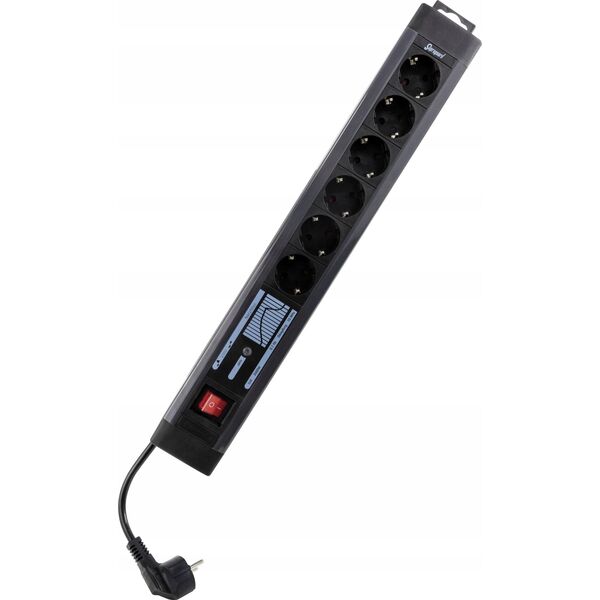 REV REV outlet Strip 6-fold 3m Supraguard  anthracite