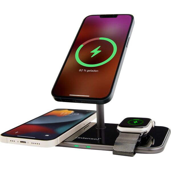 Ładowarka Intenso Intenso 3in1 Magnetic Wireless Charger MB13 black