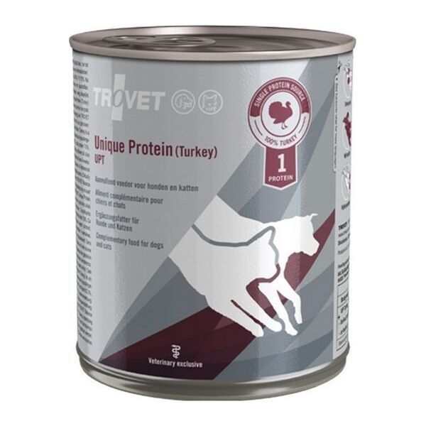 Trovet Trovet Unique Protein UPT Indyk dla psa i kota puszka 800g