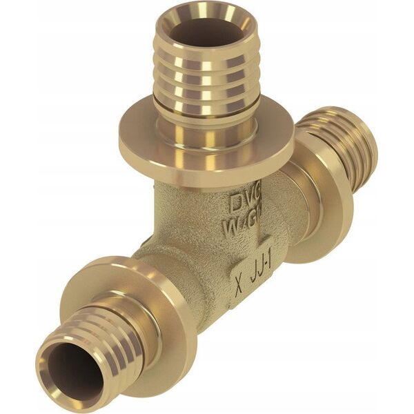 Tece Tece trójnik redukcyjny, rozmiar 25 x 16 x 20, mosiądz standard TECEflex 760544