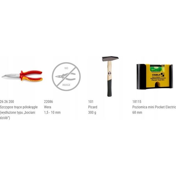 Zestaw narzędzi Knipex WALIZKA NARZÄDZIOWA 'ROBUST26' DLA ELEKTRYKÃW, 23CZ.
